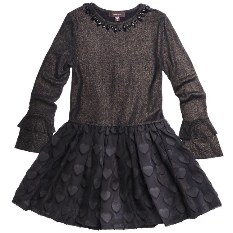 Nwt Imoga Toddler Girl Beaded Heart Dress
